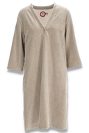 Petra beige velvet dress