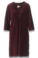 Petra burgundy velvet dress