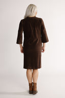 Petra Brown Velvet Dress