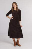 Pippi brown baby corduroy dress