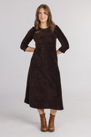 Pippi brown baby corduroy dress