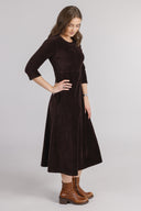Pippi brown baby corduroy dress