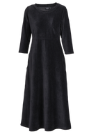 Pippi black baby corduroy dress