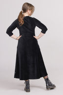 Pippi black baby corduroy dress