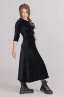 Pippi black baby corduroy dress