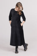 Pippi black baby corduroy dress