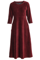 Pippi burgundy baby corduroy dress