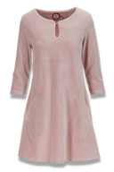 Margrete pastellrosa babycord tunika