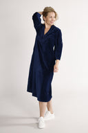 Regine navy blue velvet dress