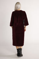 Regine Burgundy Velvet Dress
