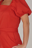Peggy rålekker rødoransje jumpsuit