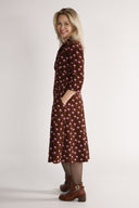 Samsaya brown and pink dress