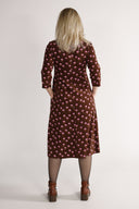 Samsaya brown and pink dress
