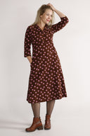 Samsaya brown and pink dress