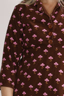 Samsaya brown and pink dress