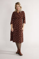 Samsaya brown and pink dress