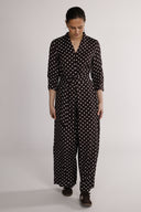 Sissi brun og hvit jumpsuit