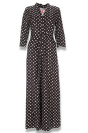 Sissi brown and white jumpsuit