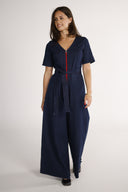 Solveig jumpsuit in dark blue denim