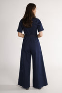 Solveig jumpsuit in dark blue denim