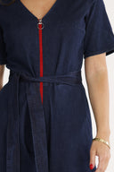 Solveig jumpsuit in dark blue denim