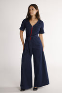 Solveig jumpsuit in dark blue denim