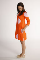 Tara orange and pink dress