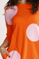 Tara orange and pink dress