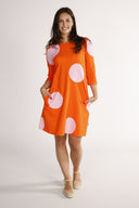 Tara orange and pink dress