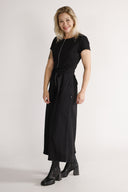 Tordis black denim jumpsuit