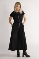 Tordis black denim jumpsuit