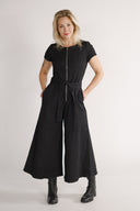 Tordis black denim jumpsuit