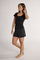Tori striped shorts