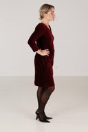 Annelise burgundy babycord dress