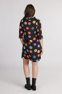Black and multicolored floral dress