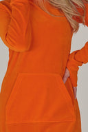 Lilli oransje sporty velurkjole