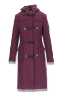 Idunn Duffel coat plum ull