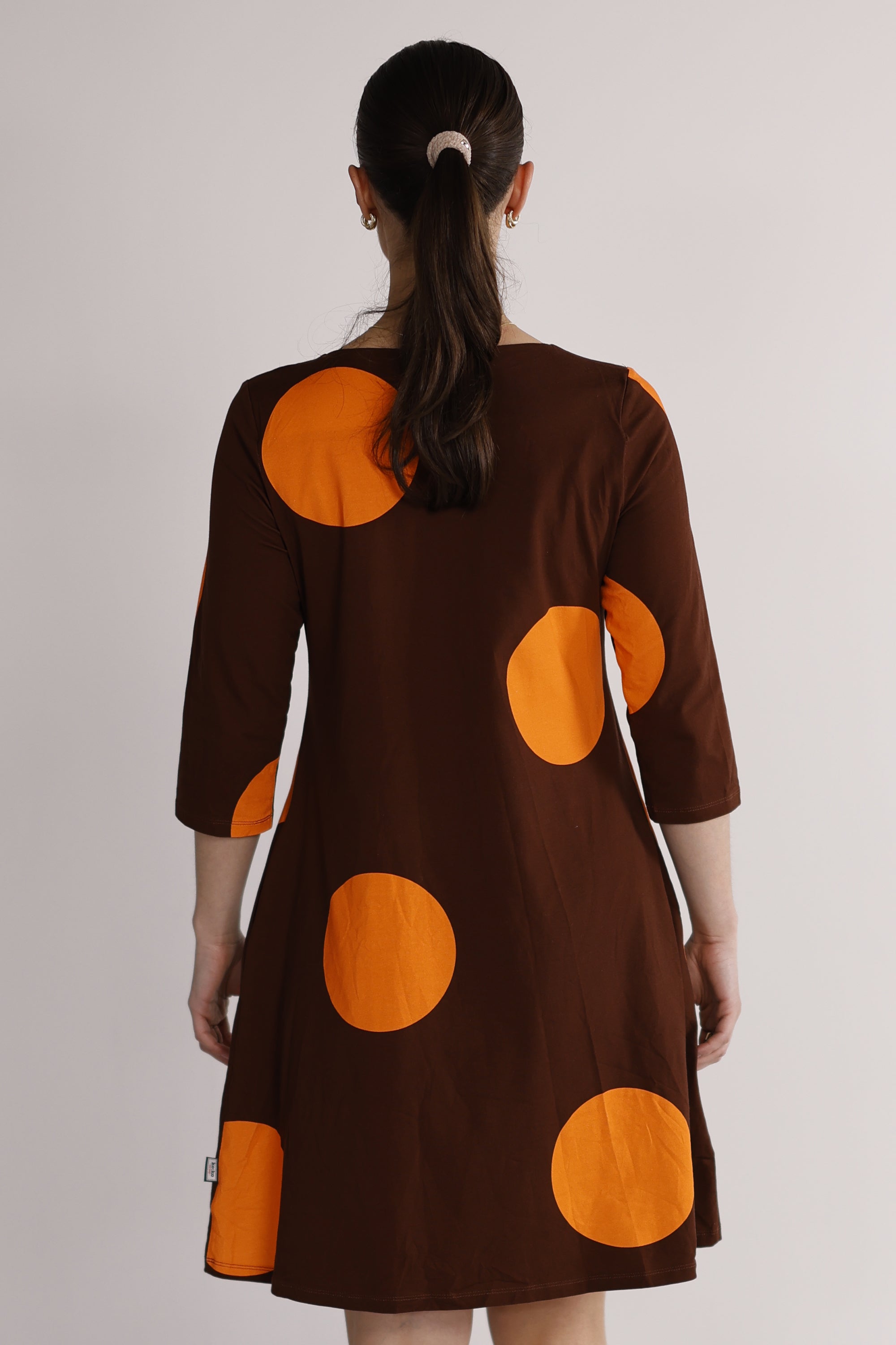 orange and brown dress Burnt Orange One Shoulder Tea Length Satin Dress  Lisposa