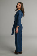 Miah mørkblå denimjumpsuit