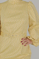 Wigny gul elegant kjole