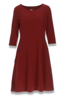 Denise burgunder basiskjole