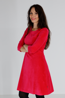 Elli kjole babycord rosa
