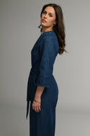 Miah mørkblå denimjumpsuit