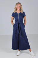 Tordis råtøff jumpsuit i blå denim