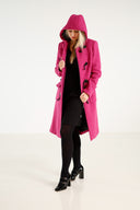Idunn Duffel coat pink ull