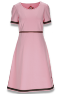 Pauline rosa og brun kjole