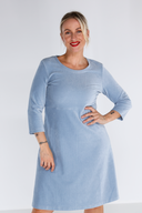Elli pastellblå kjole babycord