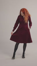 Gabrielle plum dress