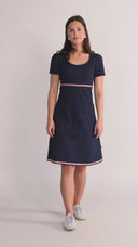 Alina dark denim blue dress