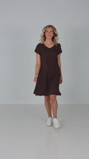 Hannalena brown linen dress